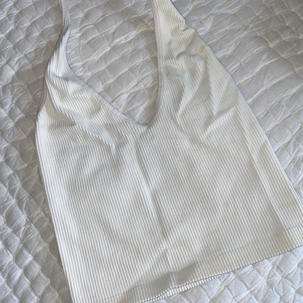 White urban outfitters seamless halter top